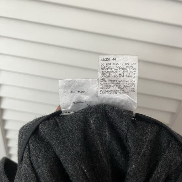 MaxMara Gray striped wool and Angora rabbit dress pants, trousers, size US10 - Picture 10 of 10